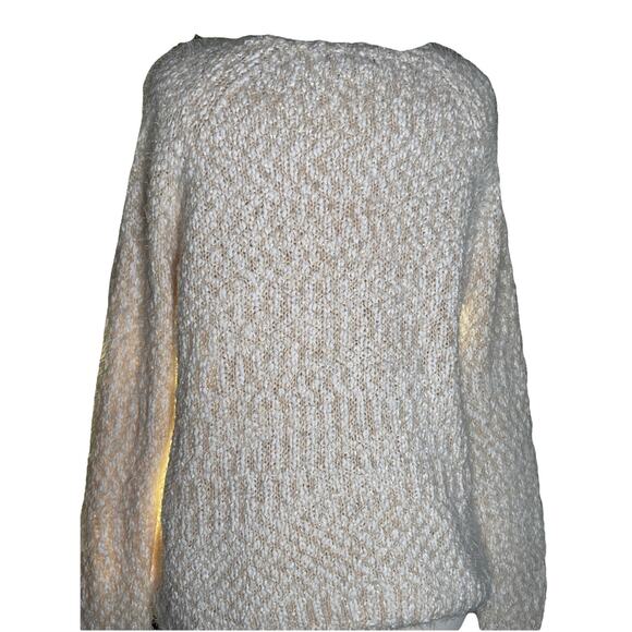 Buffalo David Bitton Women’s Eyelash Sweater Ivory Tan Long Sleeve XL - Picture 4 of 5